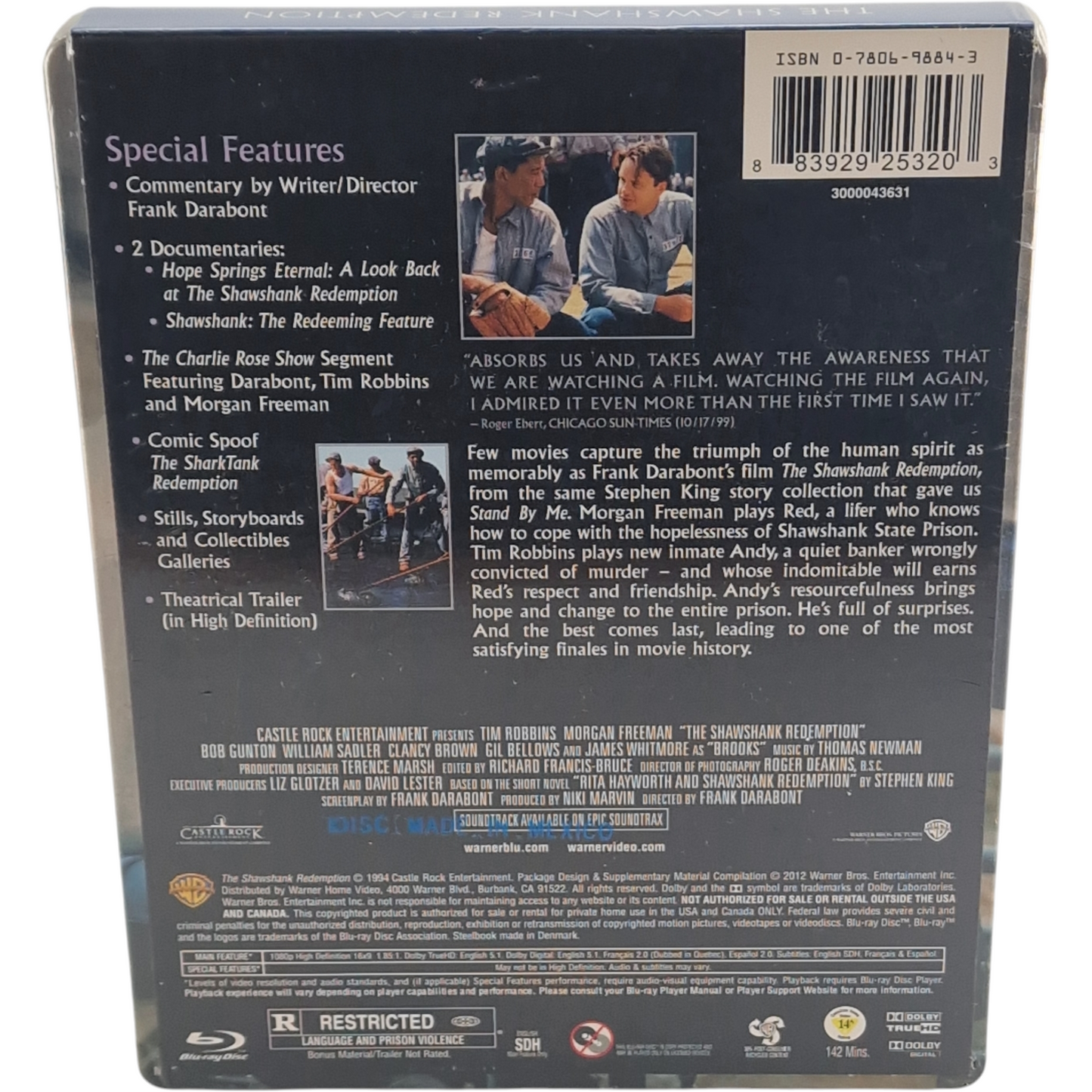 Les Évadés[The Shawshank Redemption]Blu-ray Steelbook Exclusivité Best Buy Libre