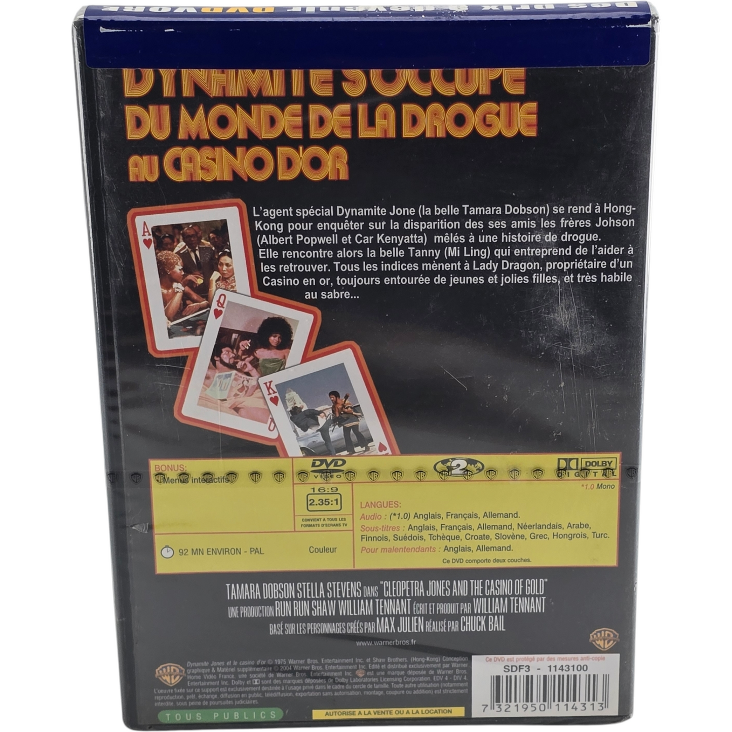 Dynamite Jones et le casino d'or DVD Charles Bail Tamara Dobson - Stella Stevens