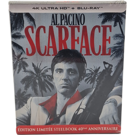 Scarface SteelBook 4K Blu-ray France VF Mono 40e anniversaire Al Pacino DTS:X