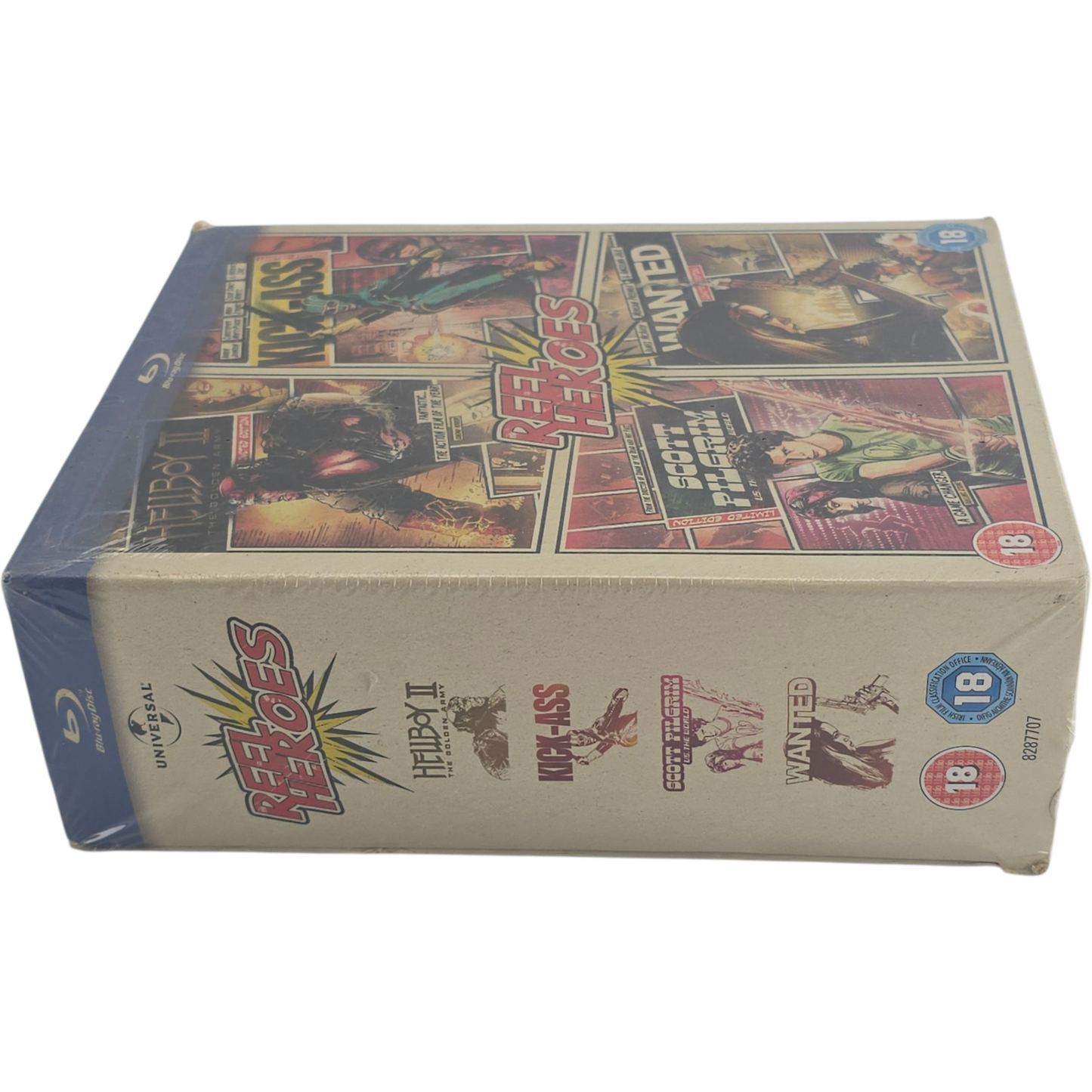 Reel Heroes Box Set Blu-ray Hellboy II + Kick-Ass + Scott Pilgrim + Wanted Zone B