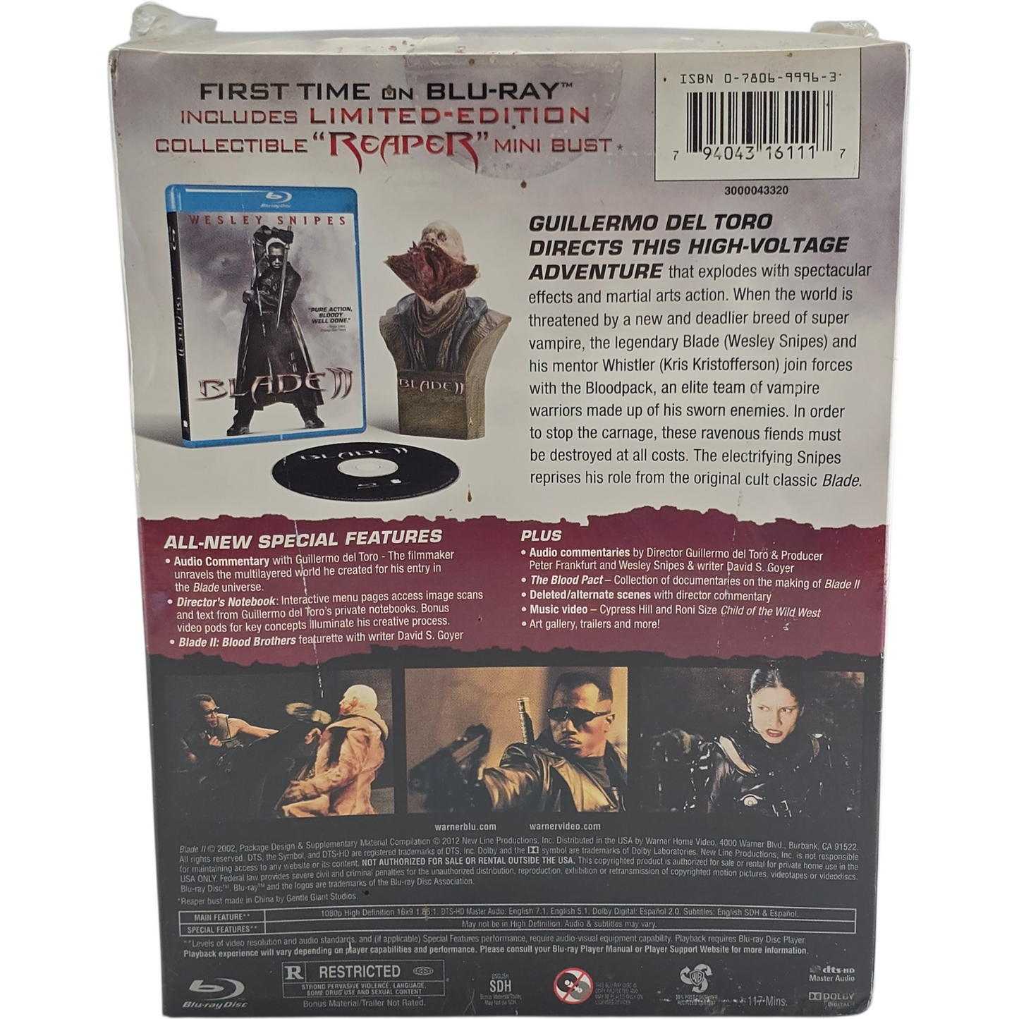 Blade II Blu-ray Limited Reaper Edt Collector's Limited [-18] Zone A