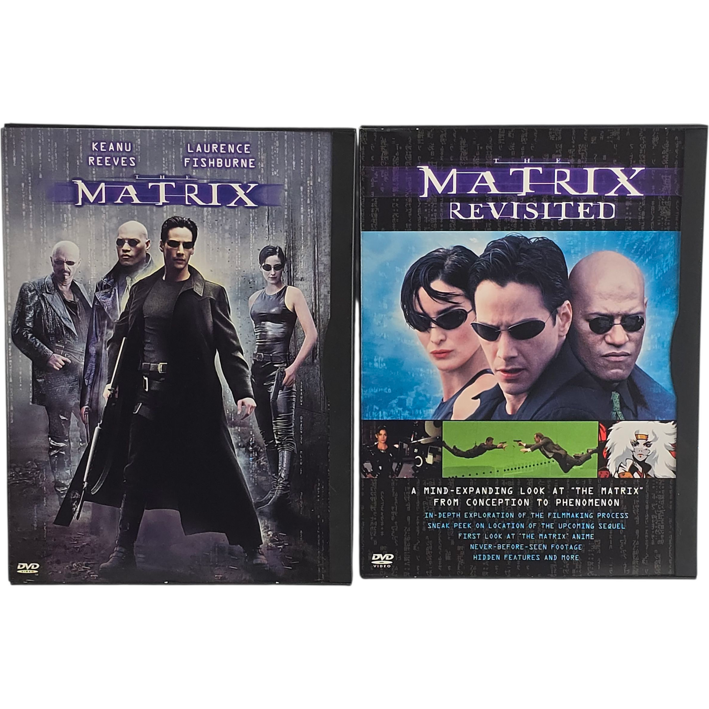 Matrix + Matrix Revisited DVD : Keanu Reeves, Laurence Fishburne, Zone 1  US Import