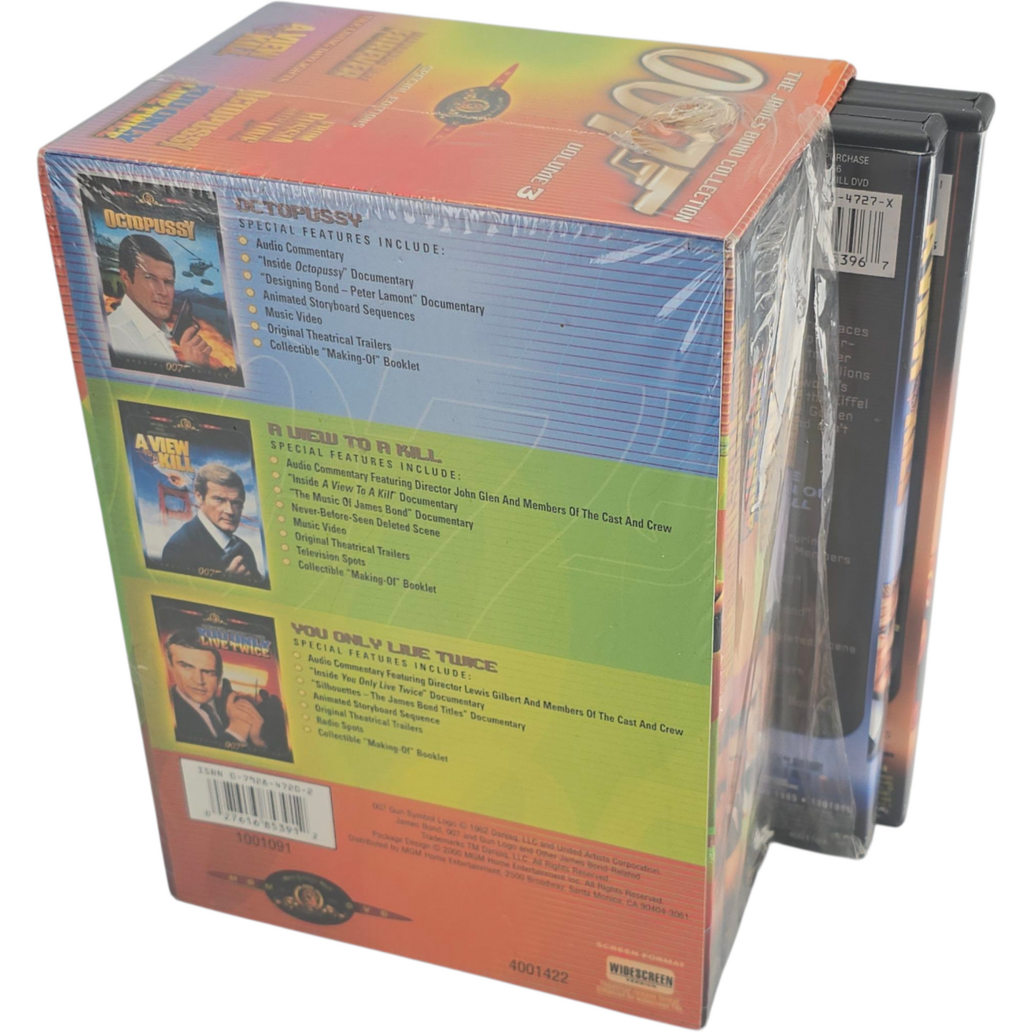 James Bond DVD Gift Set 6 Films Sean Connery, Roger Moore Zone 1 Import USA