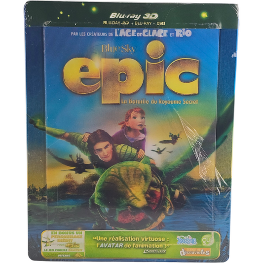 Epic La Bataille du royaume secret SteelBook Blu-ray 3D 2D DVD Aimant