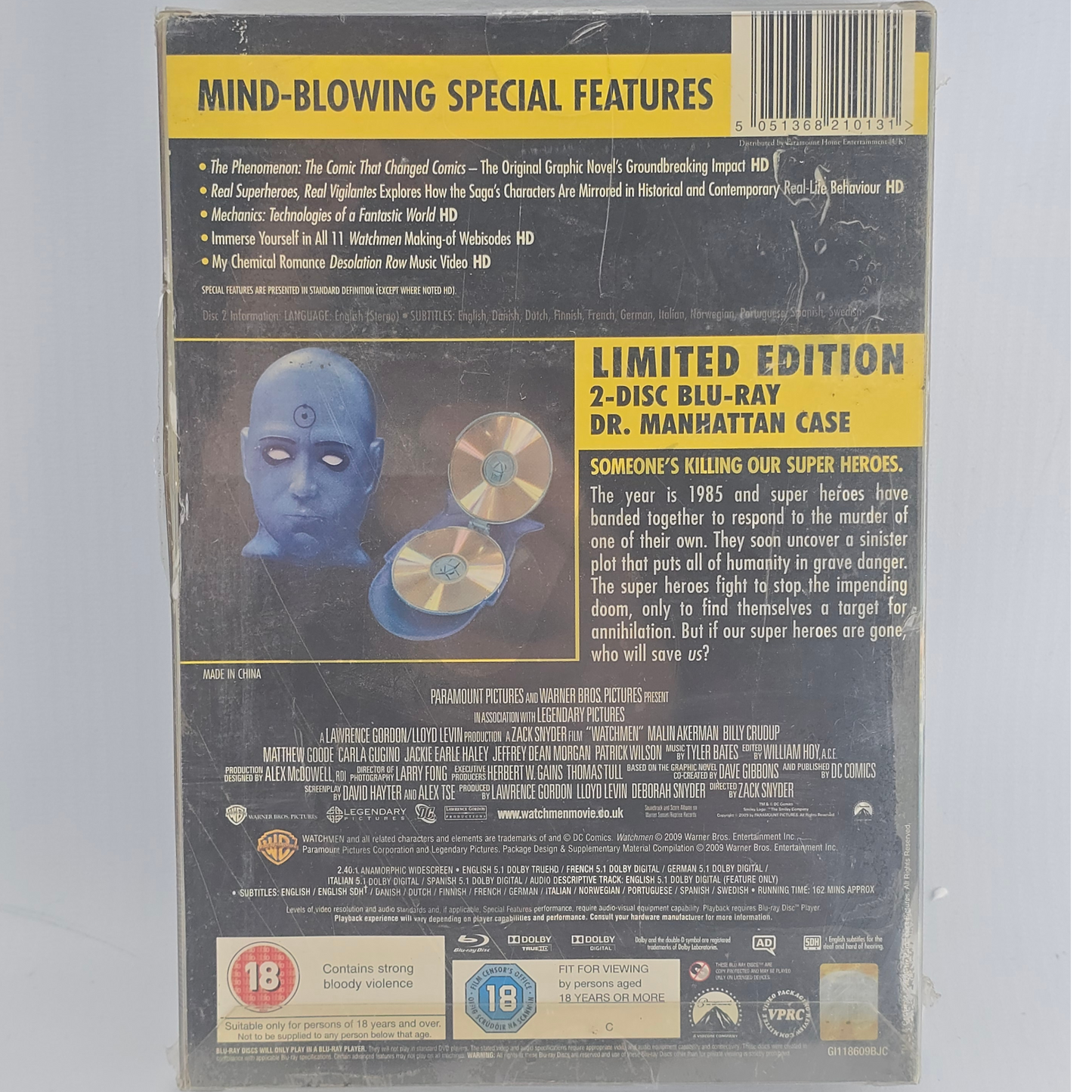 Watchmen Blu-ray The Ultimate Dr.Manhattan Collector Case limited edt [-18]Free