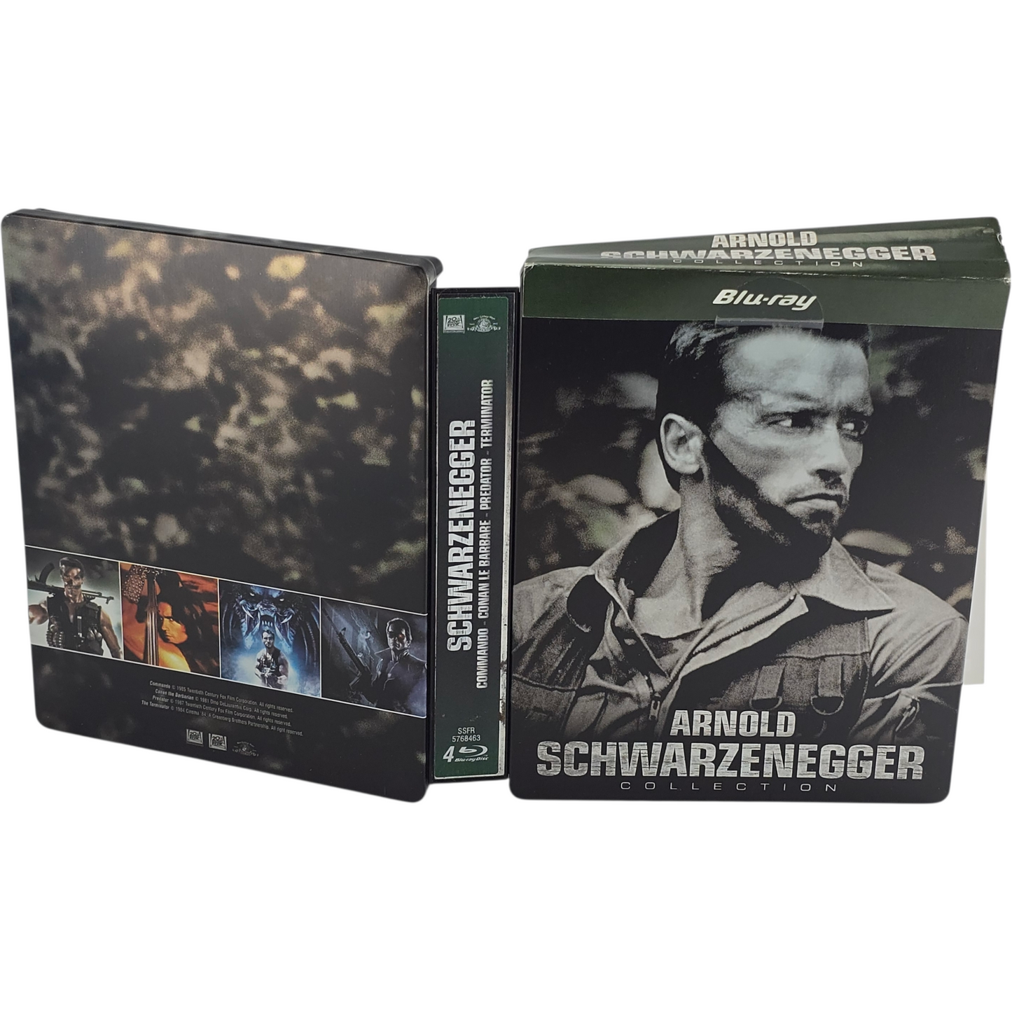 Arnold Schwarzenegger Collection Blu-ray SteelBook Metal Box 4 Films B