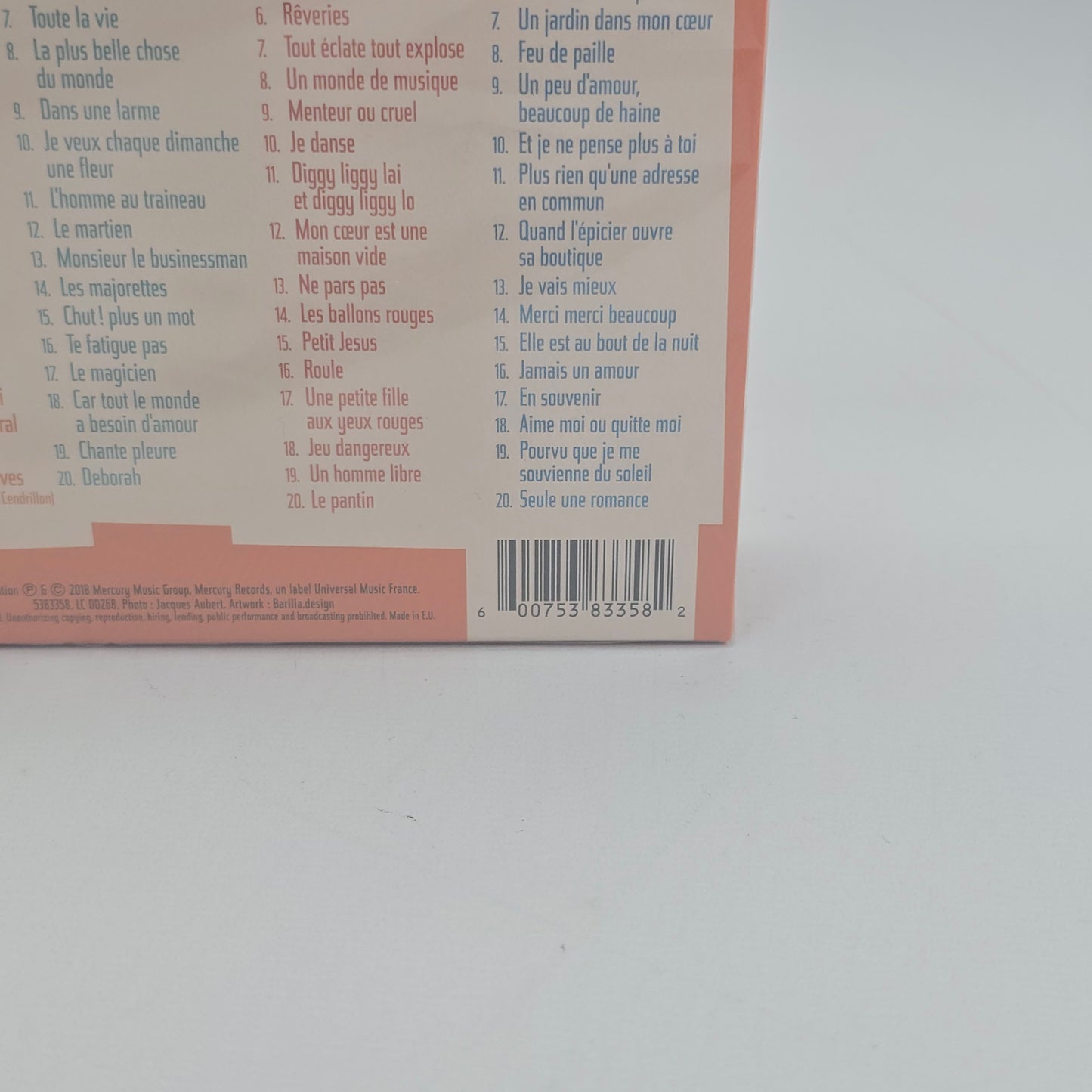 Claude François Inoubliable Cloclo Coffret 5 x CD Best Of Hits  100 Titres