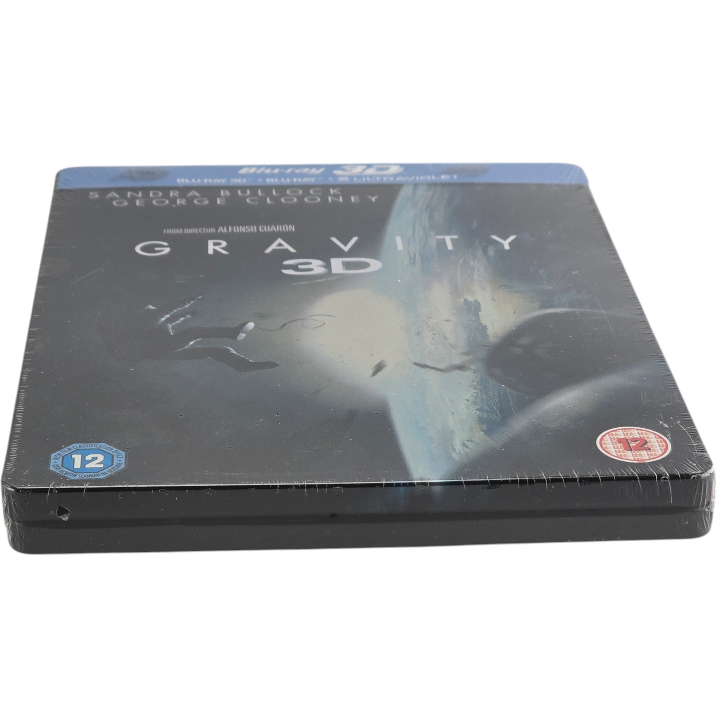 Gravity SteelBook Blu-ray 3D + 2D Zavvi Sandra Bullock,George Clooney 2013 Libre