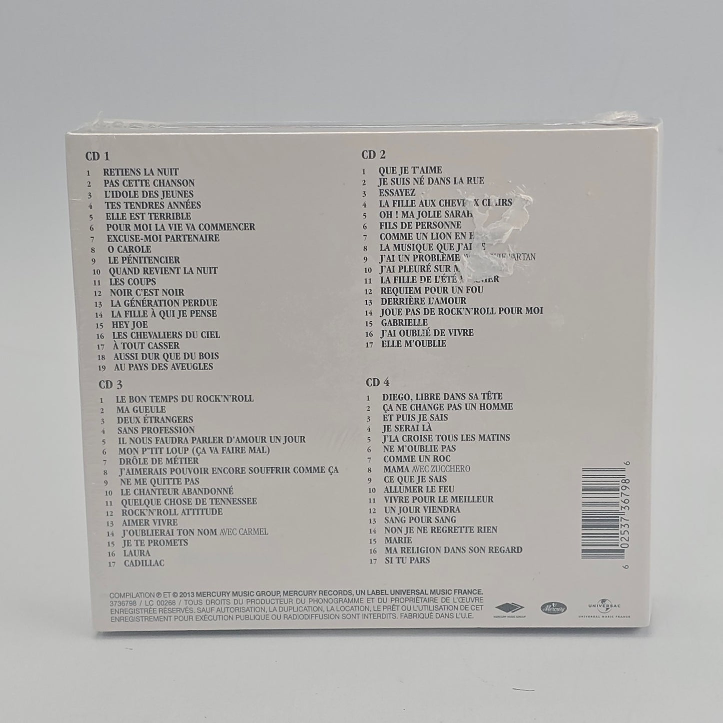 Johnny Hallyday Coffret 3 X CD Best Of Collection Hits Rock Français