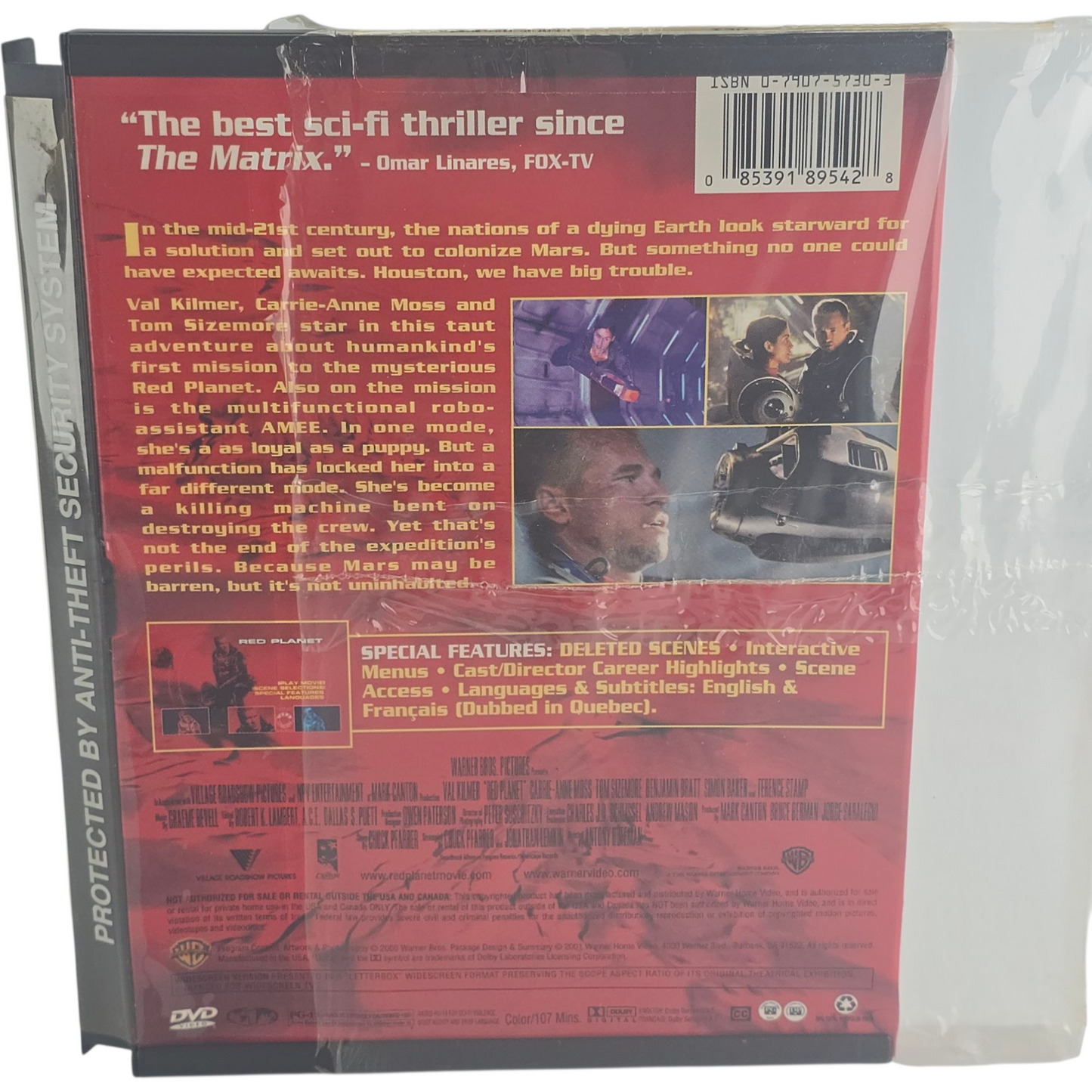 Red Planet DVD Snap Case Val Kilmer, Carrie-Anne Moss Zone 1