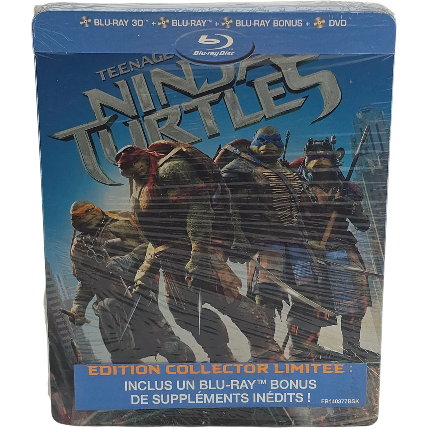 Teenage Mutant Ninja Turtles Steelbook Blu-ray 3D + Blu-ray + DVD  Zone B