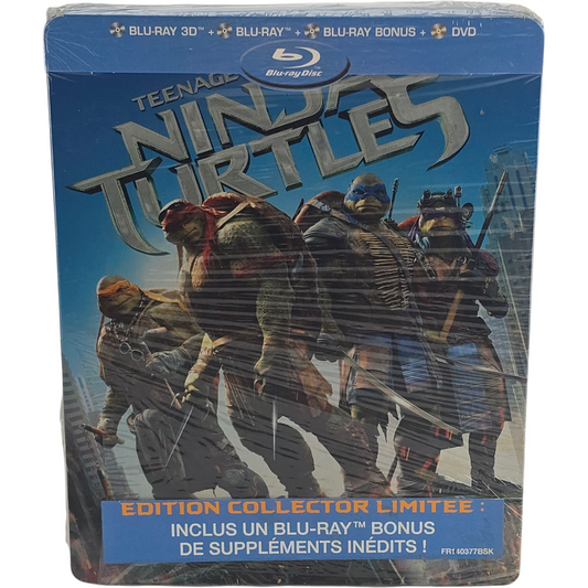 Ninja Turtles SteelBook Blu-ray 3D + Blu-ray + DVD Collector Megan Fox VF Zone B