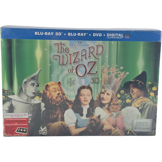 The Wizard of Oz Blu-ray 3D + Blu-ray + DVD Coffret Collector – Blu-ray Zone A / DVD Zone 1