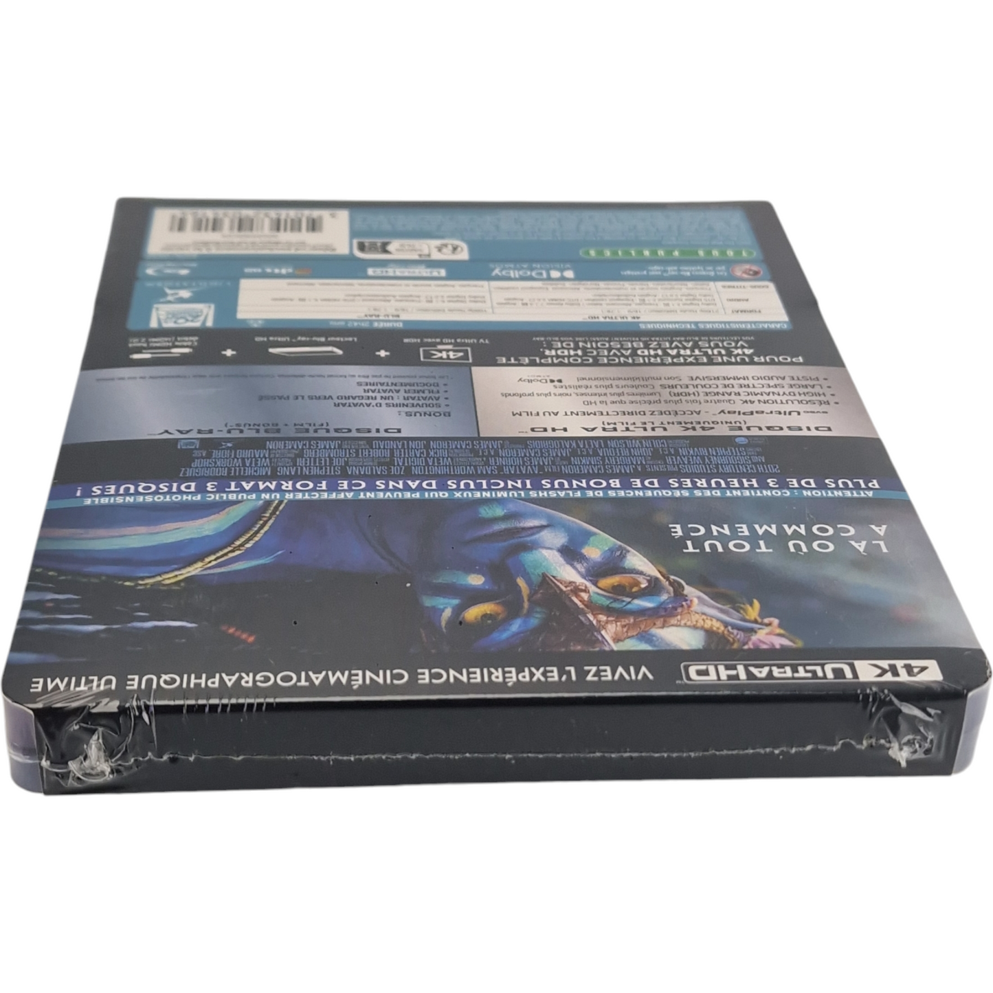 Avatar 2009 4K Ultra HD+Blu-ray Steelbook Édition limitée James Cameron Zone B