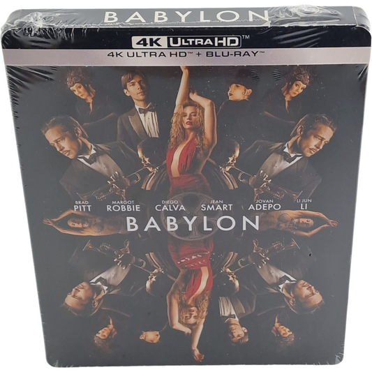 Babylon 4K Ultra HD + Blu-ray SteelBook Brad Pitt, Margot Robbie Region B