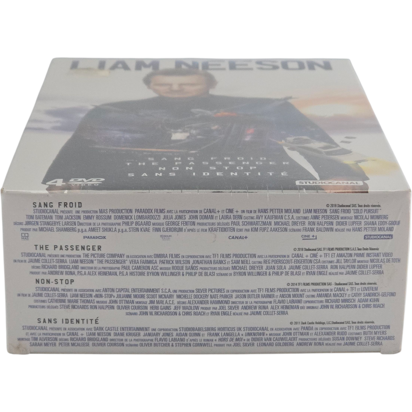 Liam Neeson-Coffret  DVD- Sang Froid + The Passenger + Non-Stop + sans identité Zone B