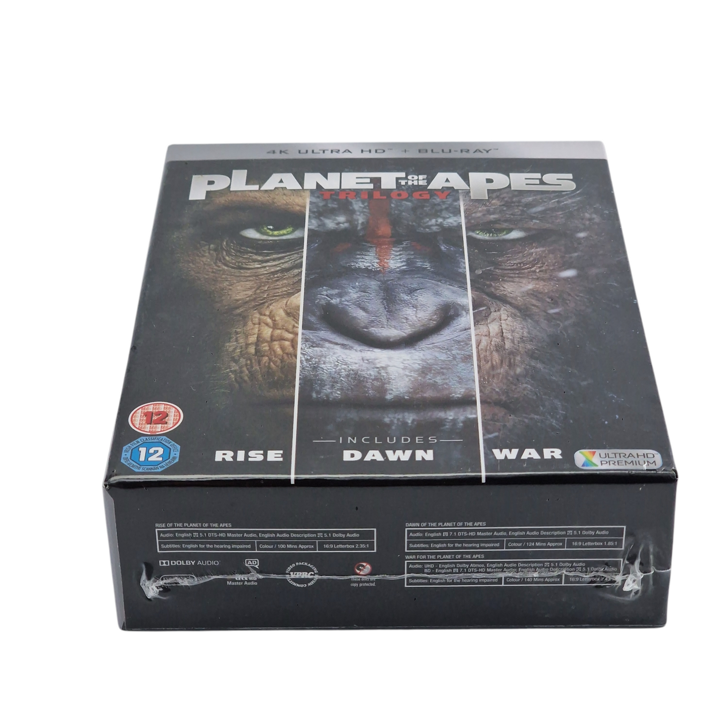 Trilogie la Planète des Singes 4K Ultra HD + Blu-ray / DigiPack Collector Zone Libre