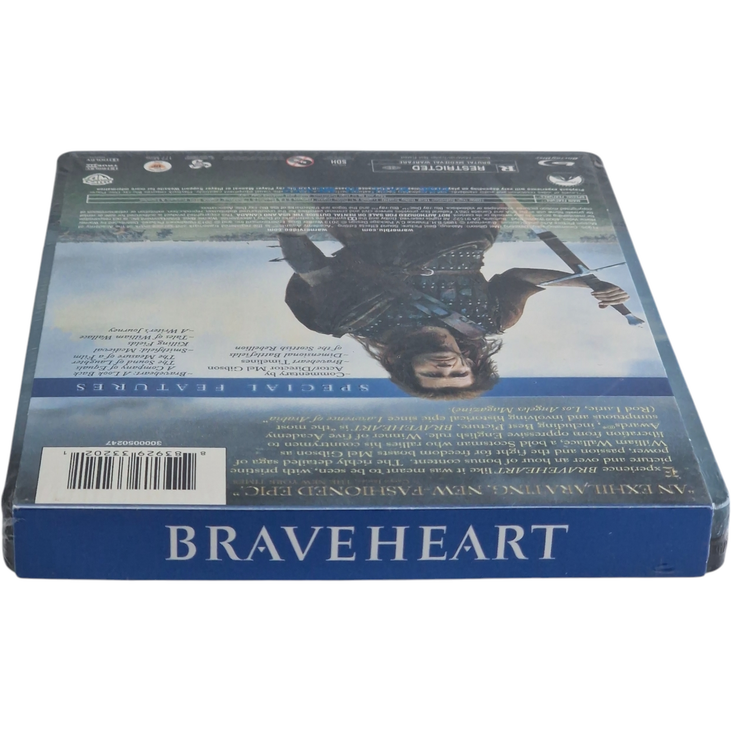 Braveheart 1995 Blu-ray SteelBook Mel Gibson  2013  Region  A  [-18]