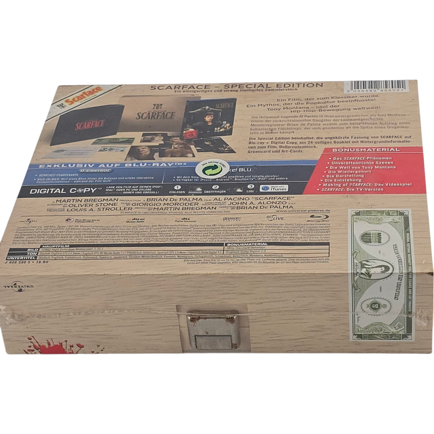 Scarface Blu-ray Coffret en Bois Ultimate Collector's Edt Al Pacino [-18] Zone B