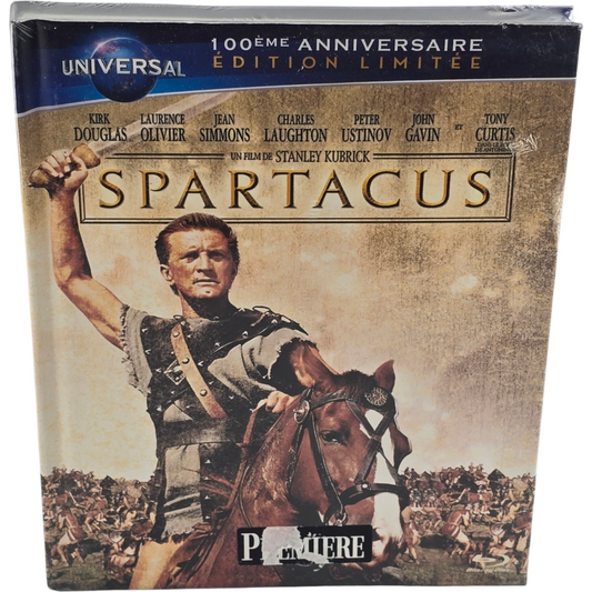 Spartacus  Blu-ray Digibook Édition limitée 100ème anniversaire Universal Zone B
