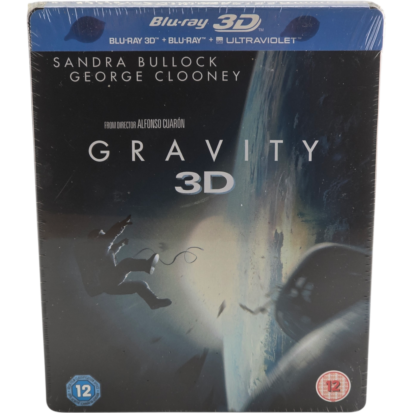 Gravity SteelBook Blu-ray 3D + 2D Zavvi Sandra Bullock,George Clooney 2013 Libre