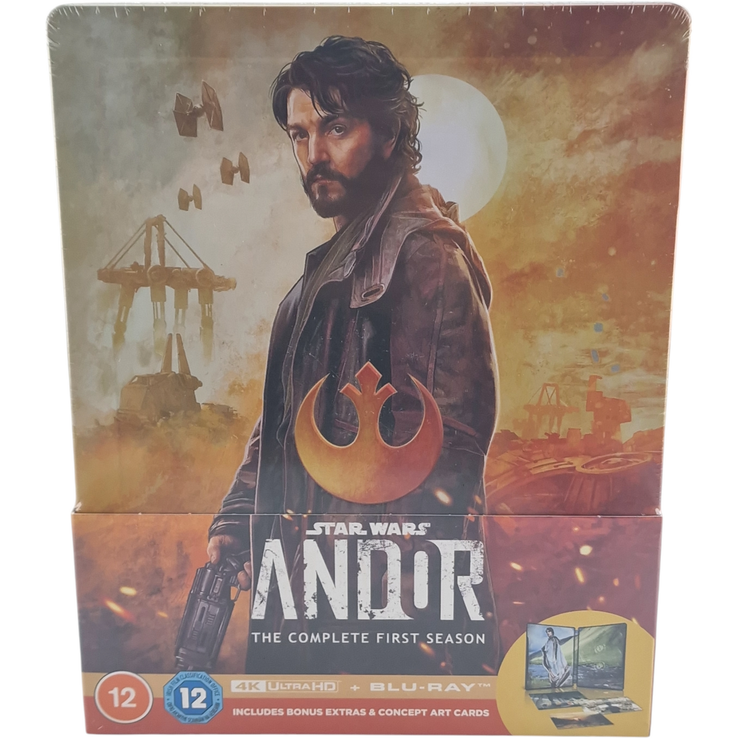 Andor: Saison 1 Complètes SteelBook Embossé 4K Ultra HD + Blu-ray Disney Zone B