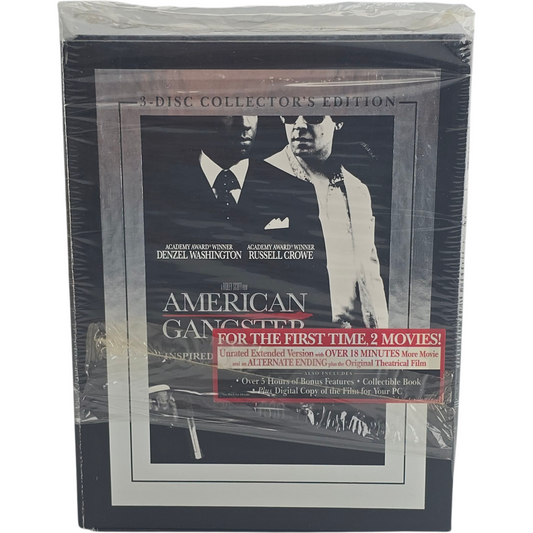 American Gangster DVD DigiPack 3 Disc Collector's  Ridley Scott -18 Zone 1