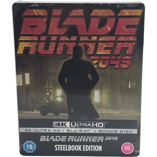 Blade Runner 2049 SteelBook 4K Ultra HD + Blu-ray UK Disque Bonus Harrison Ford