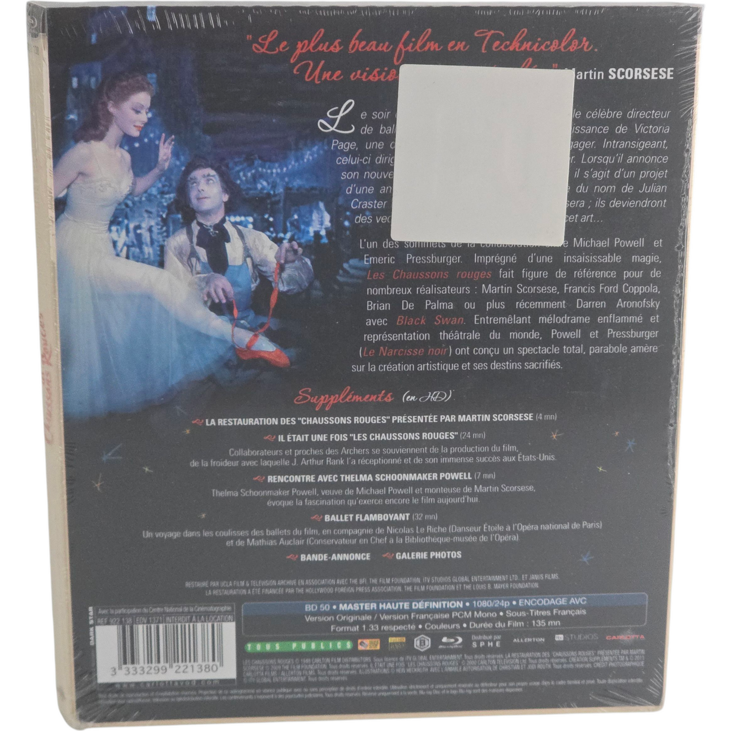 Les Chaussons Rouges Blu-Ray HD Édition Collector Limitée  Region B