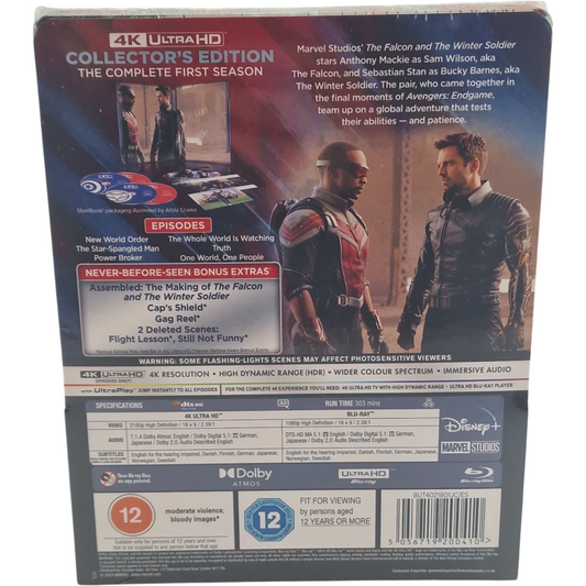 The Falcon and the Winter Soldier:Saison 1 SteelBook 4K Ultra HD +Blu-ray Libre