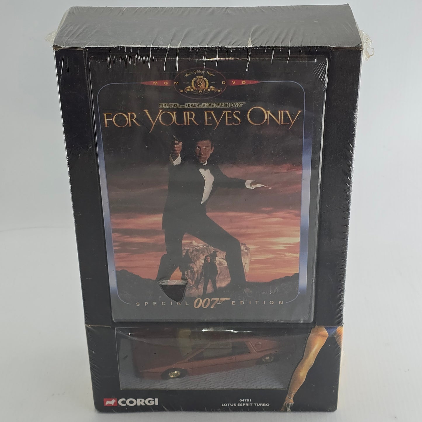 For Your Eyes Only 007 James bond DVD + Corgi Lotus Esprit Turbo (réf. 04701) Z A