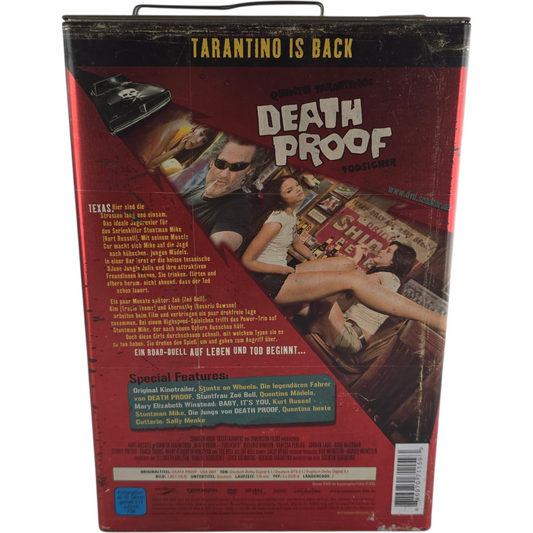Death Proof DVD SteelBook jerrican Metal Box Collector's Quentin Tarantino Z 1