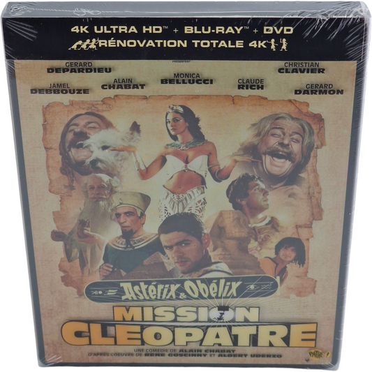 Astérix & Obélix: Mission Cléopâtre SteelBook 4K Ultra HD + Blu-ray + DVD Libre