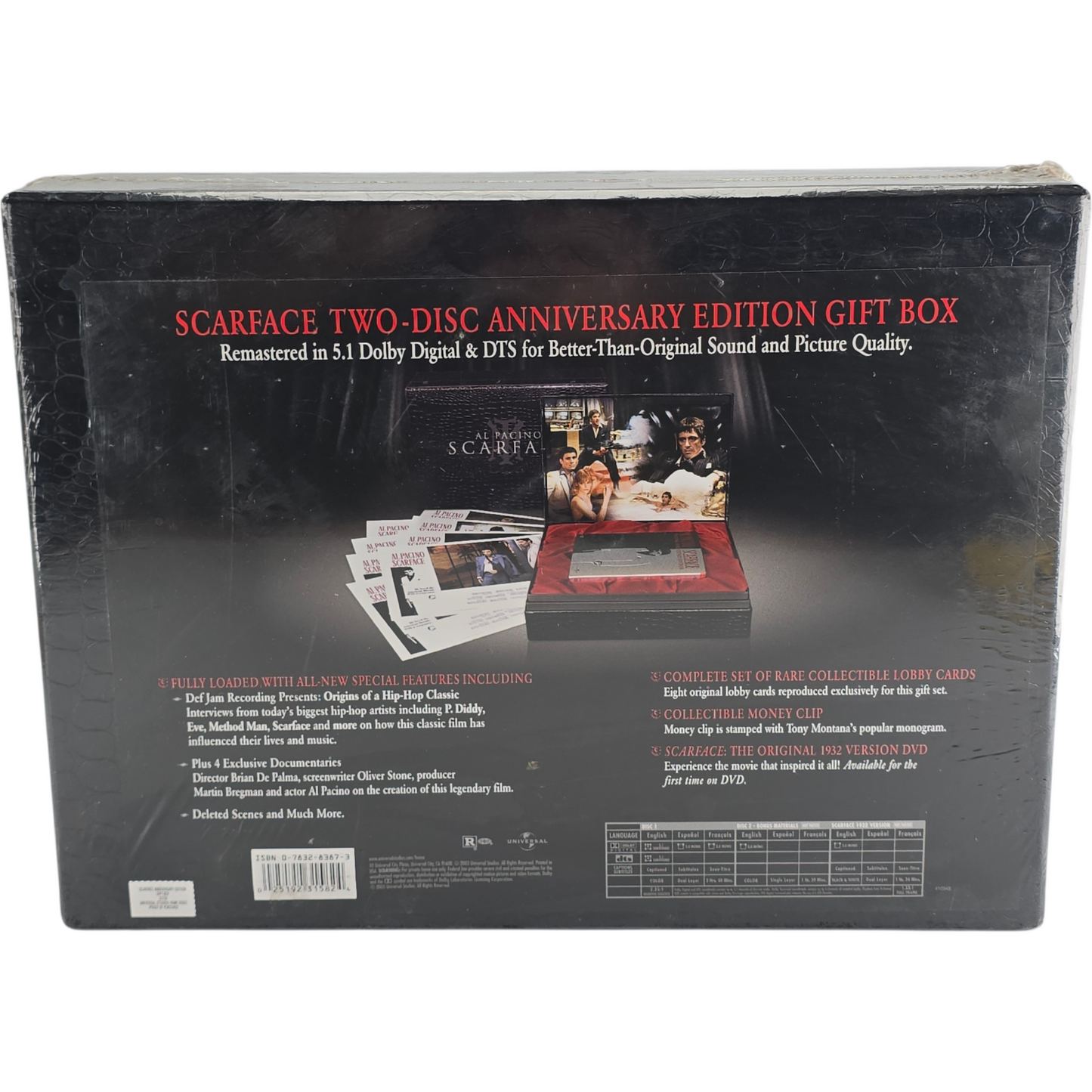 Scarface  DVD Gift Box Ultimate Collector's Edtion Al Pacino [-18] Zone 1
