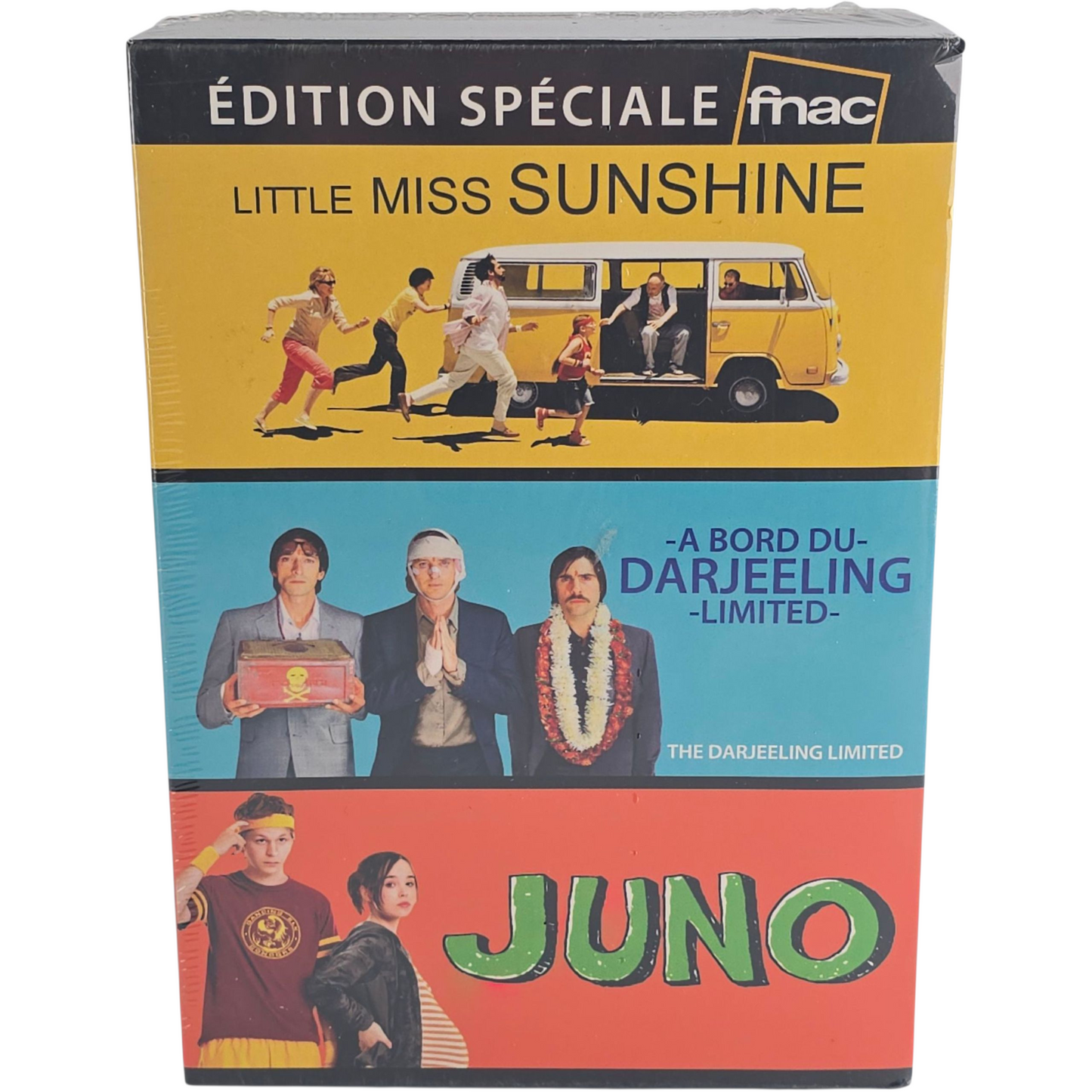 Coffret 3 Films DVD Little Miss Sunshine + A bord du Darjeeling + Juno + bonus Zone B