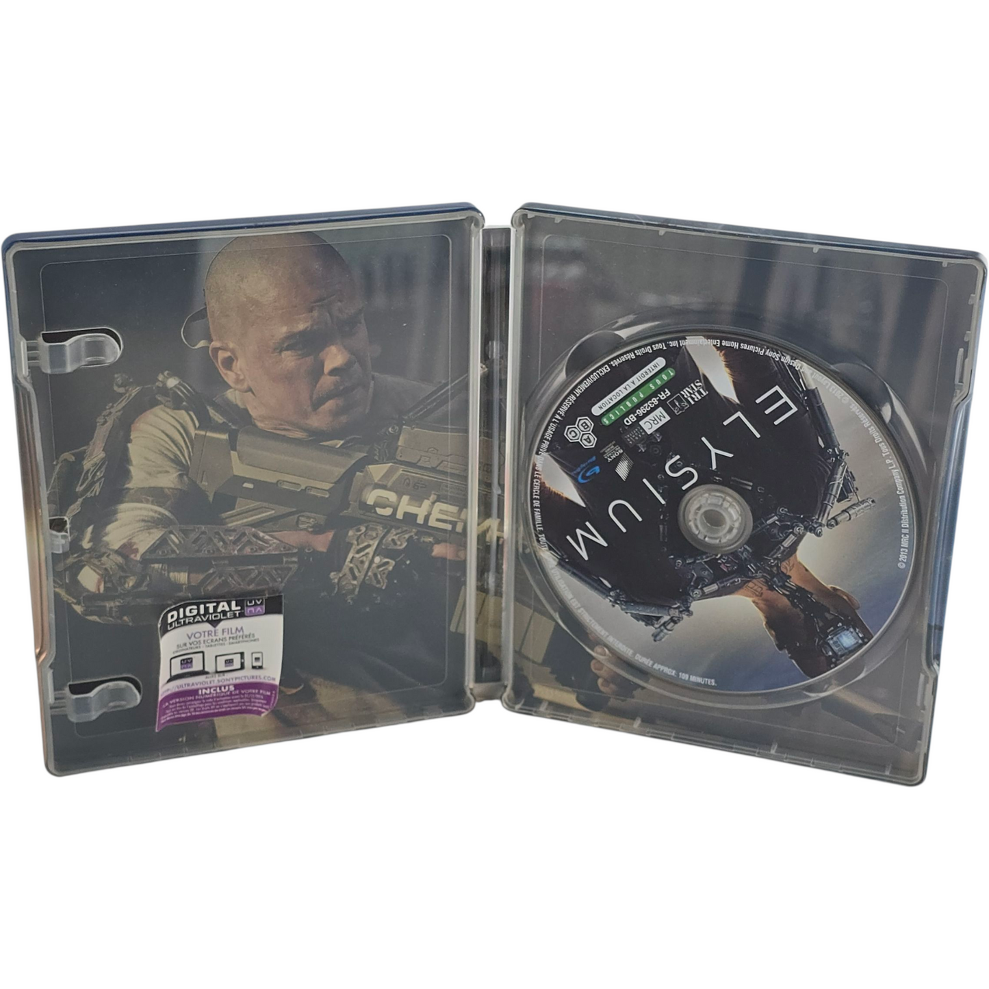 Elysium Blu-ray Steelbook Édition Limitée Matt Damon, Jodie Foster B
