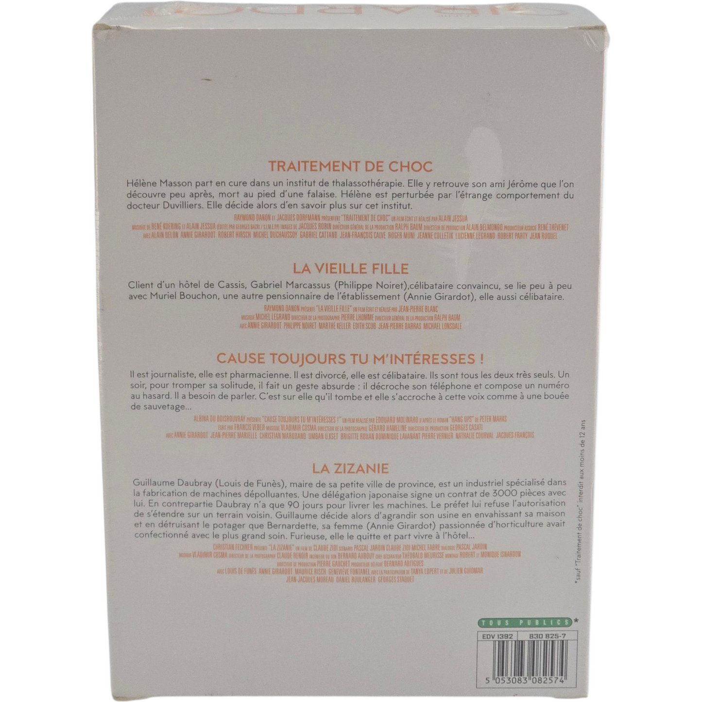 Annie Girardot  Coffret DVD Traitement Choc+Vieille Fille +Cause Toujours+Zizanie Zone B