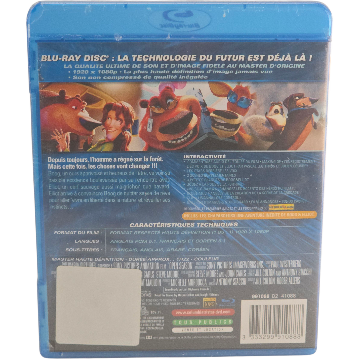 Les rebelles de la forêt Blu-ray Dreamworks Martin Lawrence, Ashton Kutcher Zone B