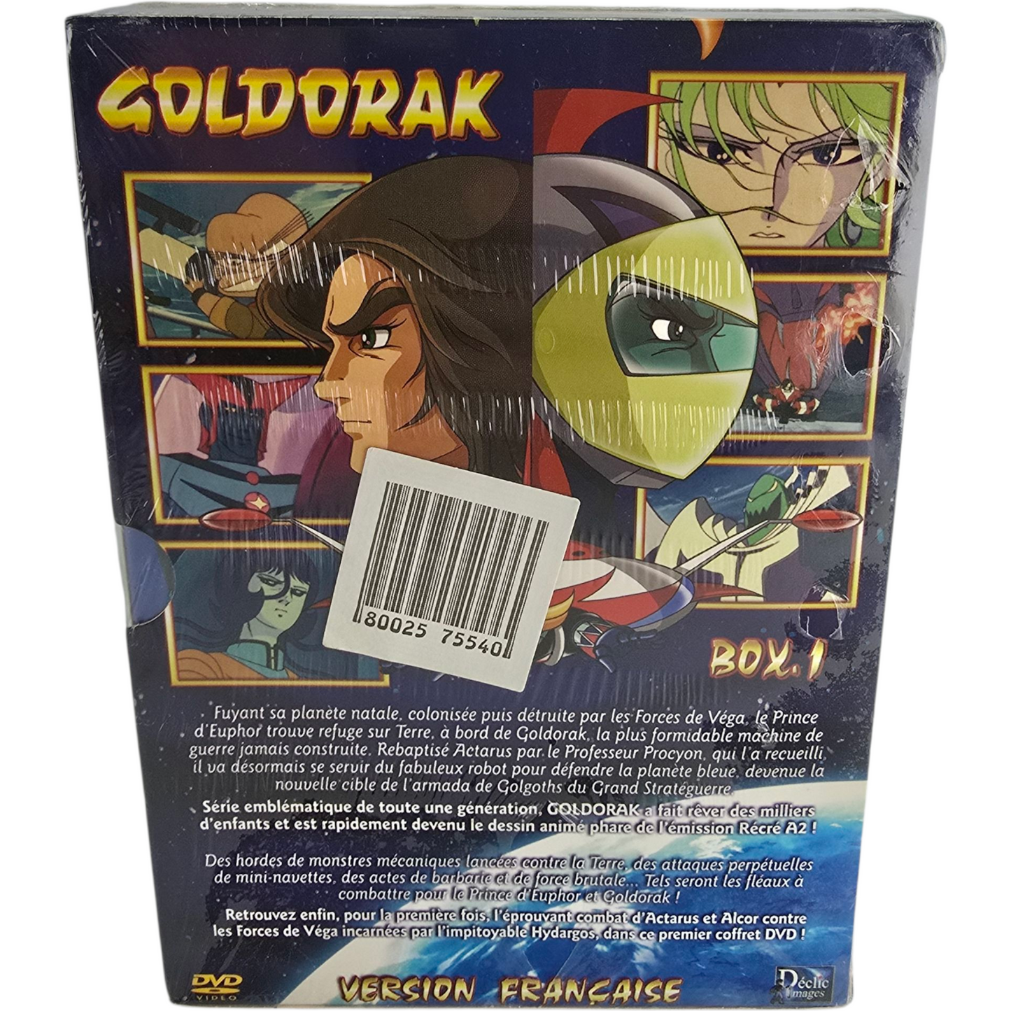 Goldorak 5 DVD  Box 1 (Épisodes 1 à 27) 1975   Actarus, Alcor, Vénusia  Zone B