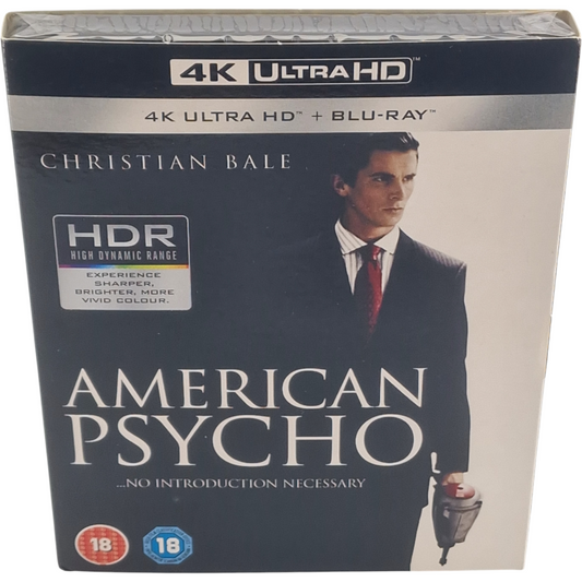 American Psycho 2000  4K Ultra HD + Blu-ray +[étui] Christian Bale [-18] Zone B
