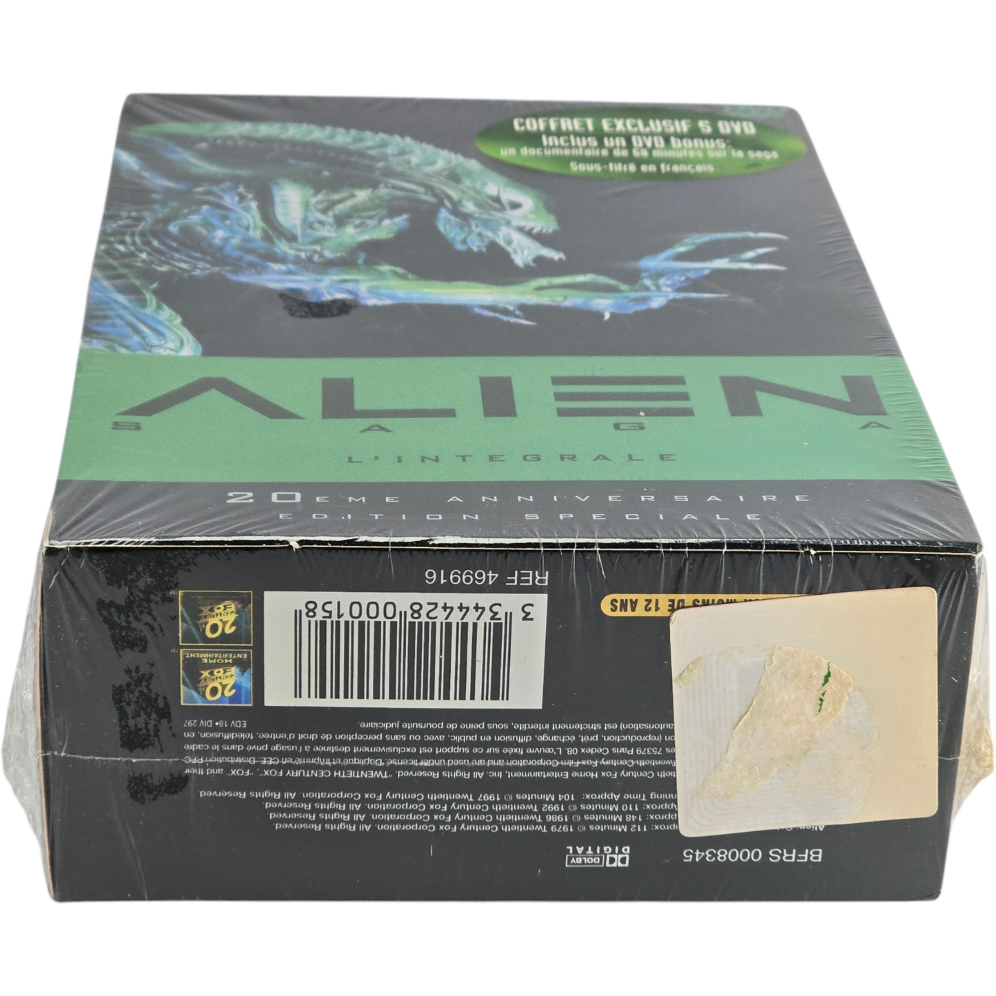 Alien Saga Intégrale 5 X DVD Coffret Collector 20 ème Ridley Scott 2000 B Zone