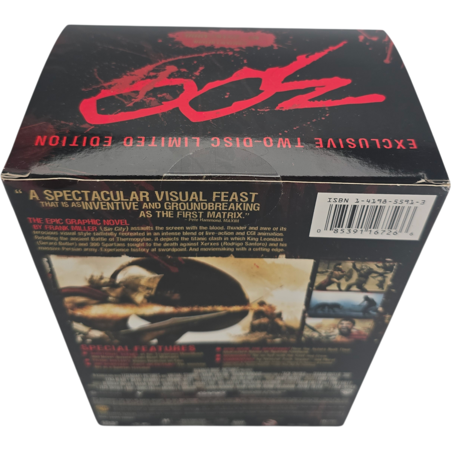 300 DVD Collector's Boîtier Collector avec figurine/masque spartiate Zone A