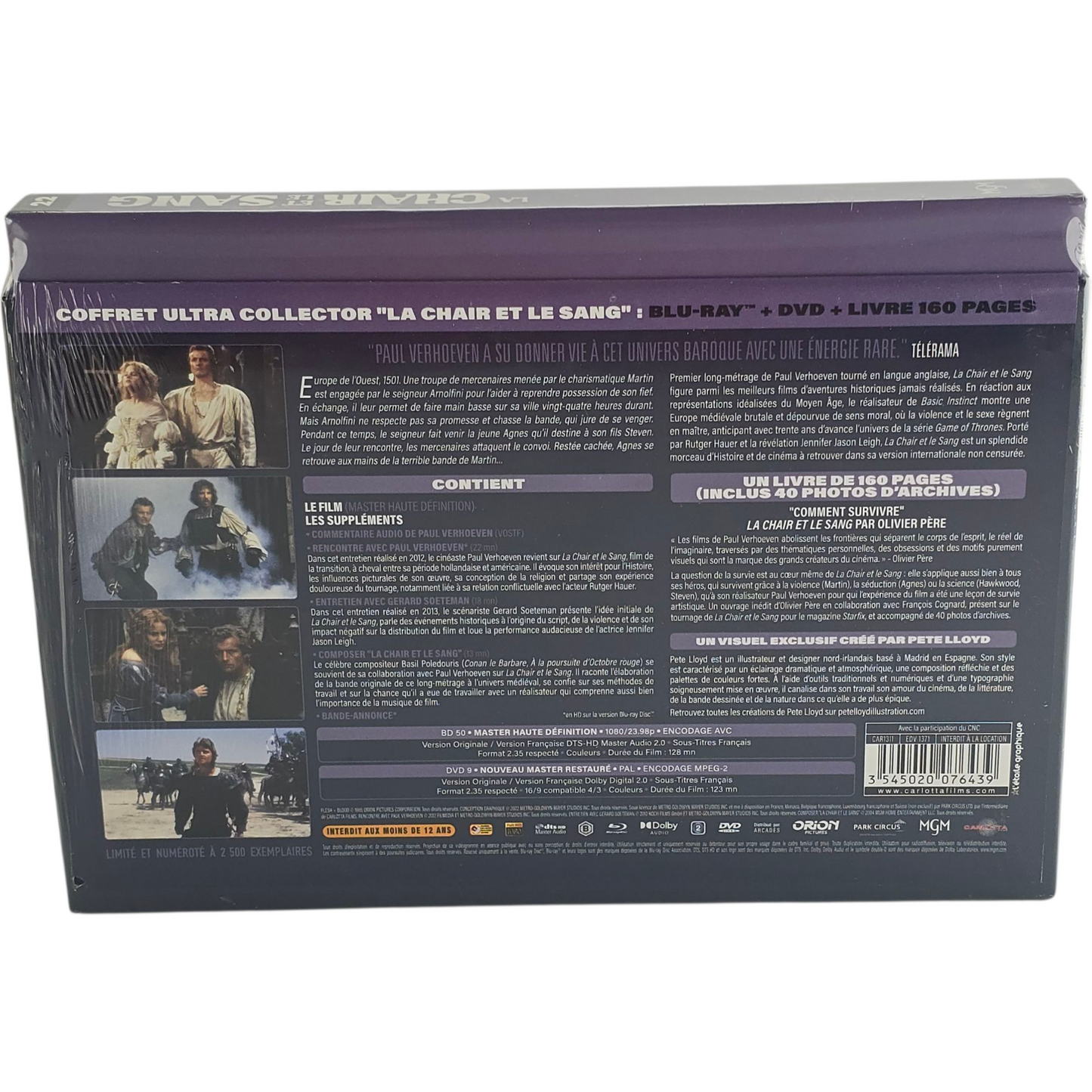 La Chair et le sang - Édition Coffret Ultra Collector - Blu-ray + DVD + Livre Zone B