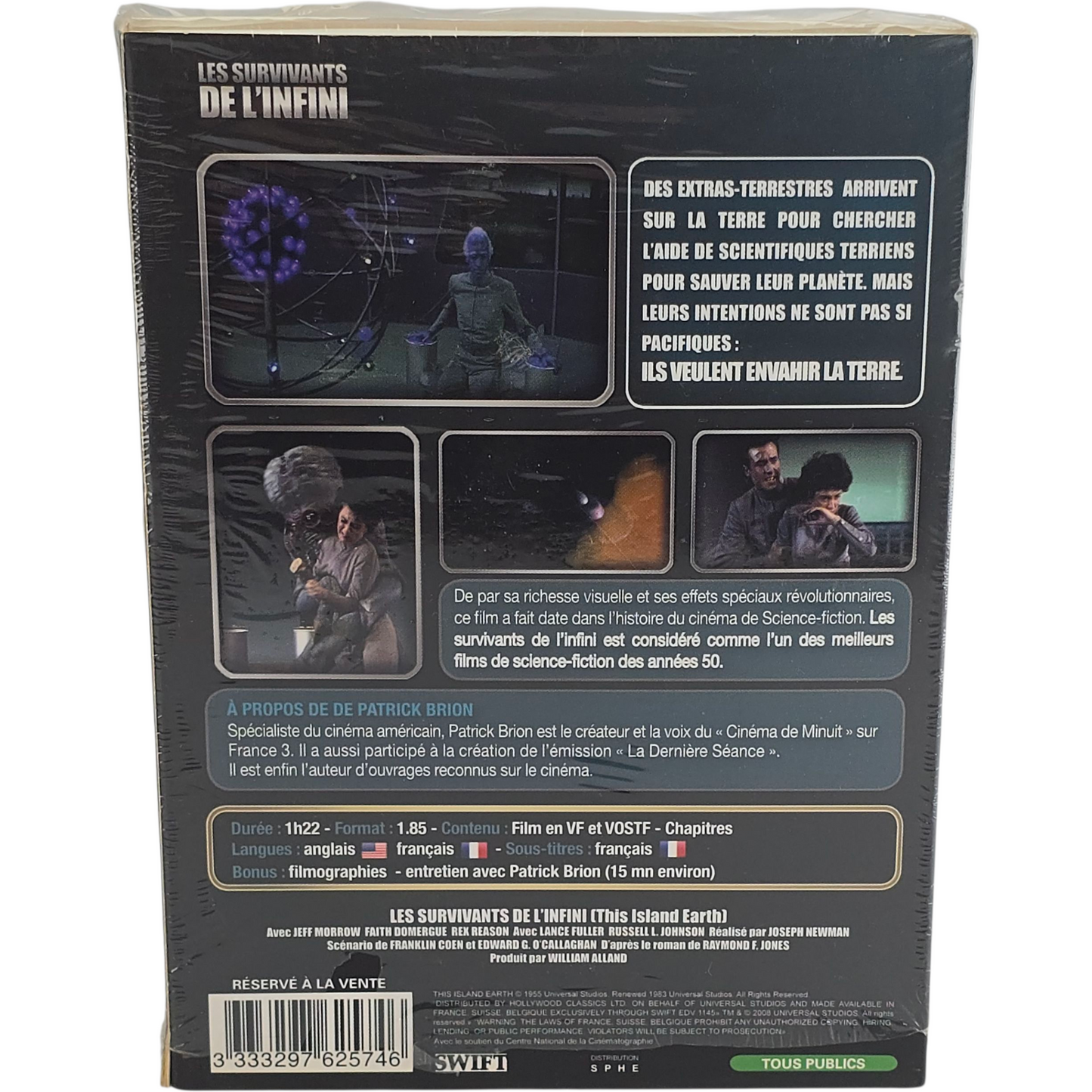 Les Survivants de l'infini DVD + Bonus Patrick Brion Zone 2