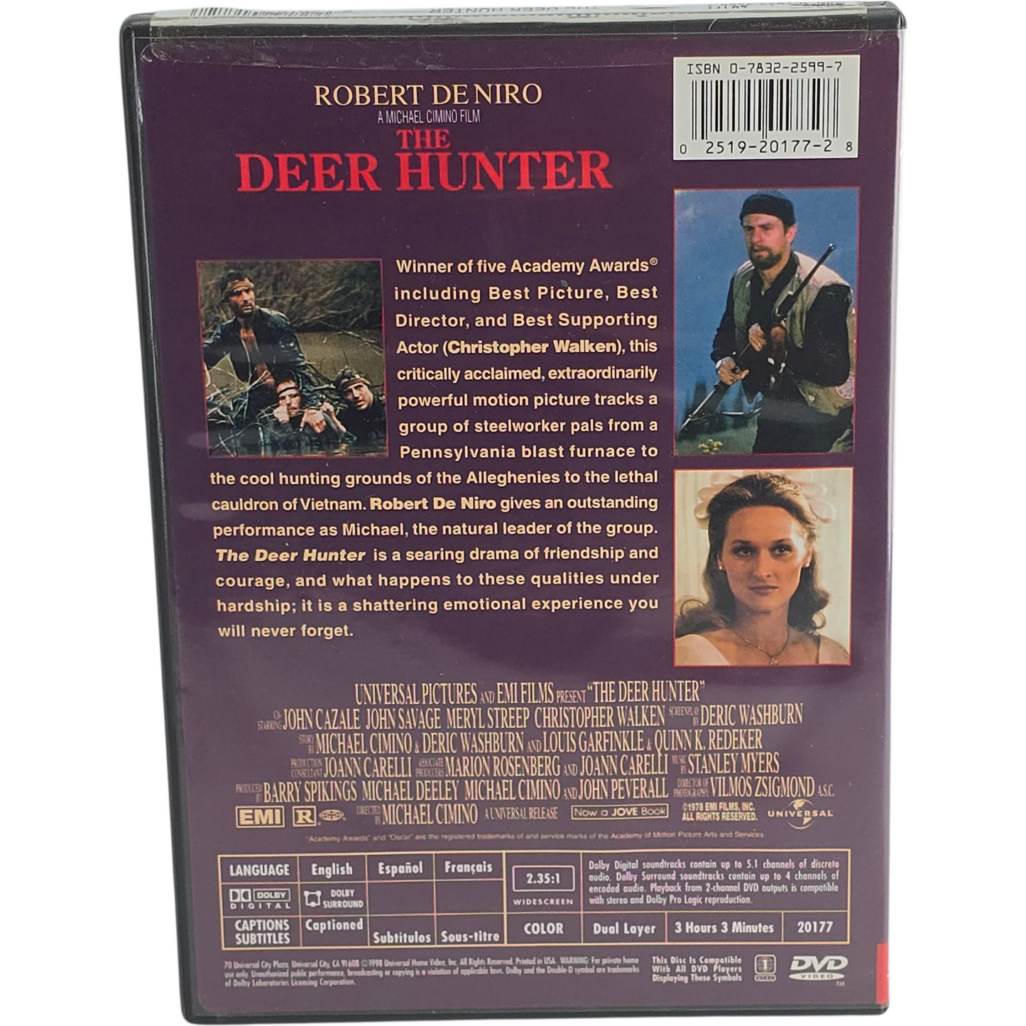 The Deer Hunter DVD Robert De Niro, Christopher Walken Zone 1 US Import