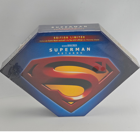 Superman returns 2X DVD Coffret Prestige Edt ltd+ 1 Tee-shirt officiel Superman Zone 2