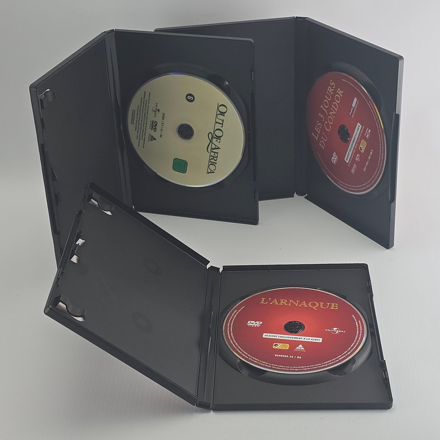 Robert Redford Collection DVD L'arnaque, 3 jours du condor, Out of Africa Region 2