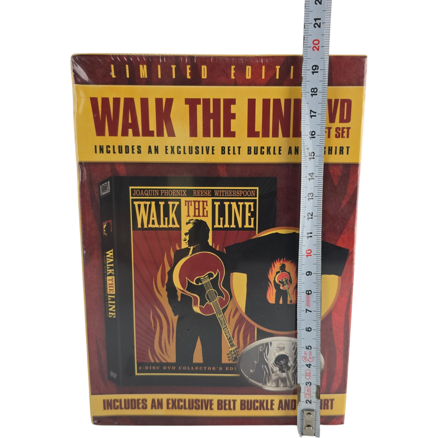 Walk The Line DVD + T-shirt+ ceinture Édt Collector Ltd Joaquin Phoenix Zone A