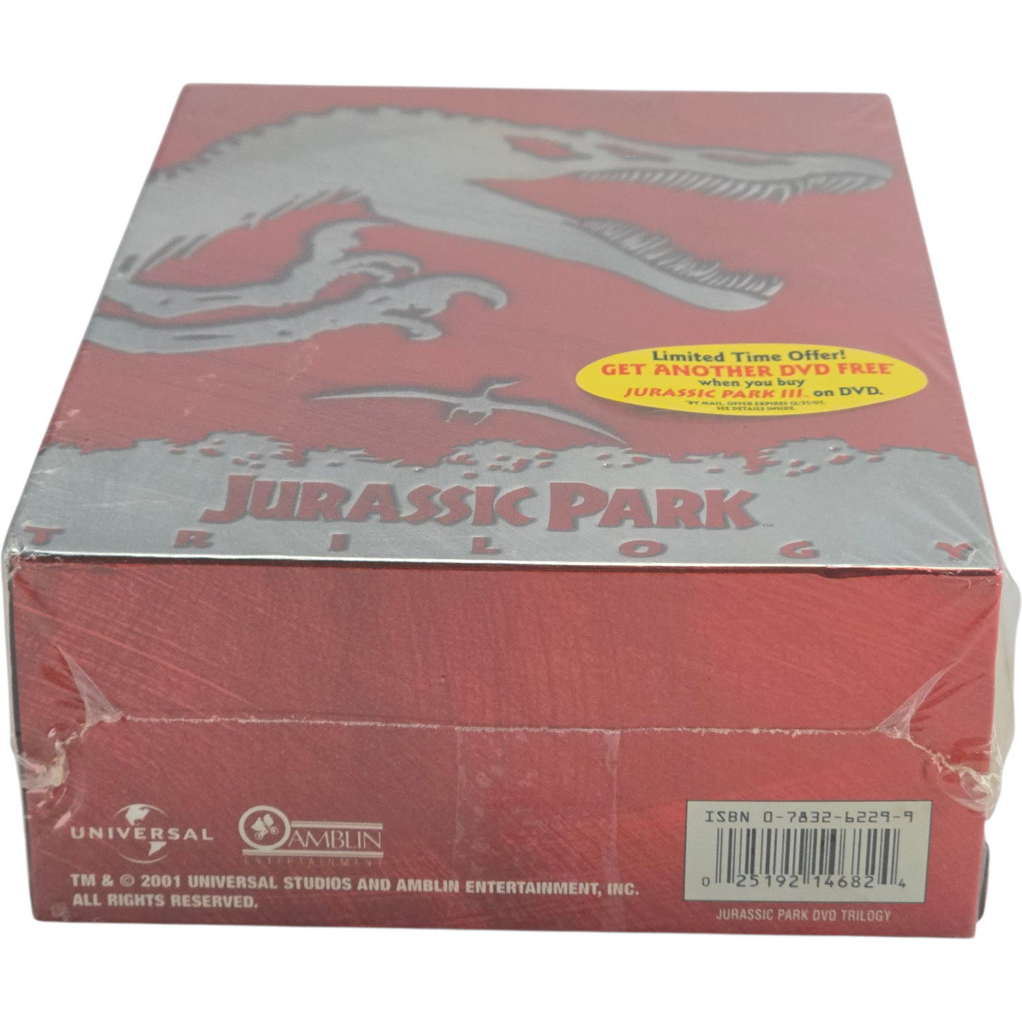 Jurassic Park Trilogy DVD (1993–2001) Steven Spielberg Zone 1 – Import USA