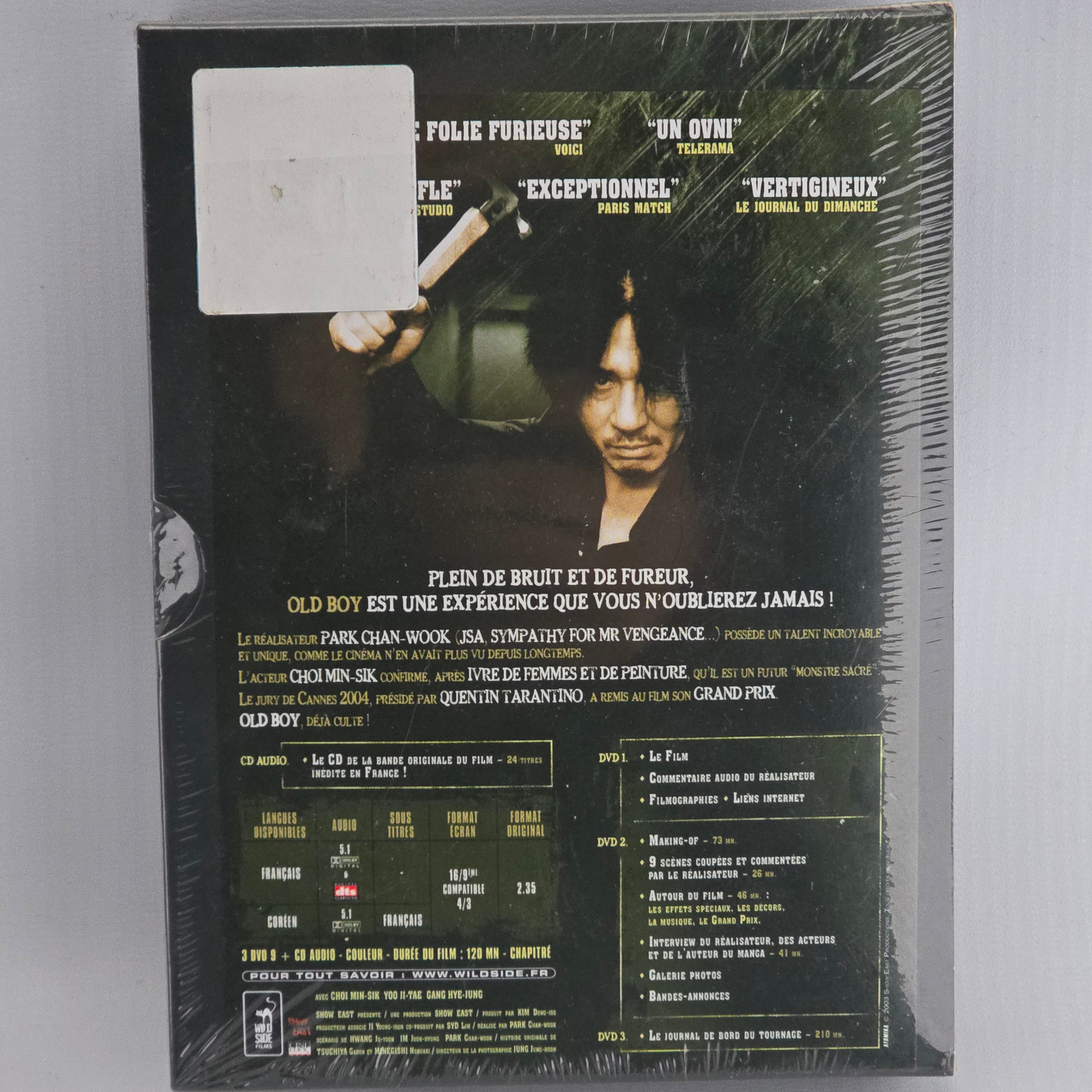 Old boy Edition ultime 3 DVD (Film + Bonus) + 1 CD (Bande originale) DigiPack  Zone 2